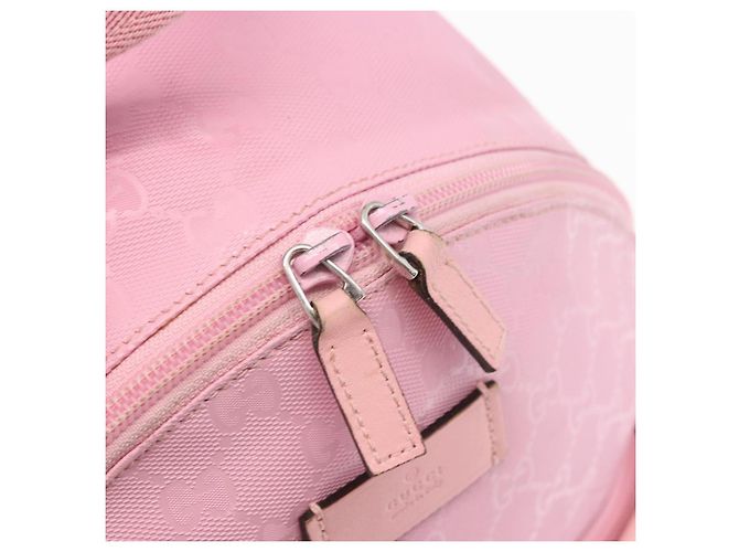 Zaino GUCCI GG Implementation PVC Argento Rosa 271327 Auth ka1055 - vista 17