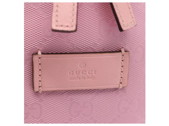 Zaino GUCCI GG Implementation PVC Argento Rosa 271327 Auth ka1055 - vista 18