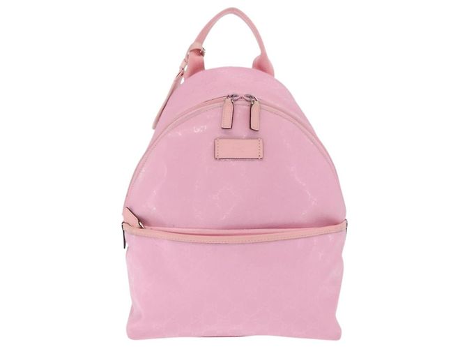 Zaino GUCCI GG Implementation PVC Argento Rosa 271327 Auth ka1055 - vista 2