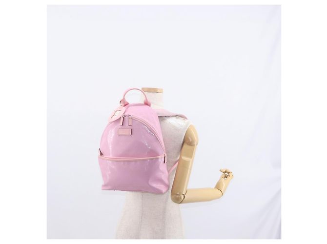 Zaino GUCCI GG Implementation PVC Argento Rosa 271327 Auth ka1055 - vista 26