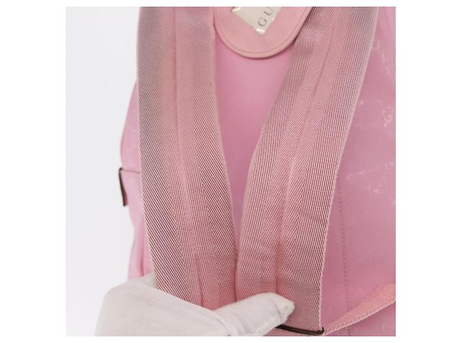 Zaino GUCCI GG Implementation PVC Argento Rosa 271327 Auth ka1055 - vista 9