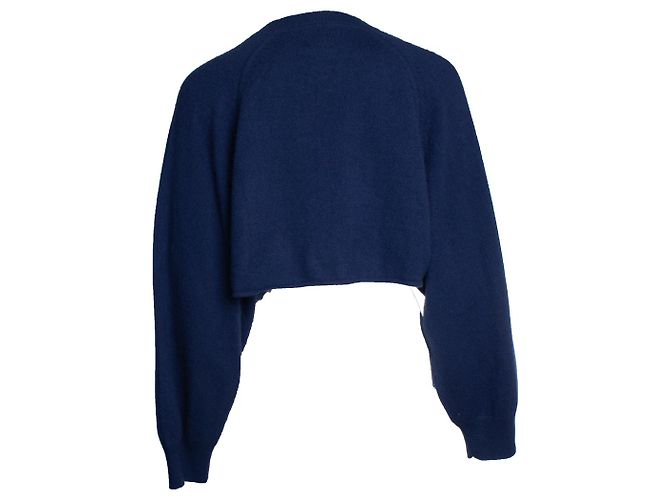 Autre Marque Loulou studio, verkürzter Kaschmirpullover Blau - Ansicht 3
