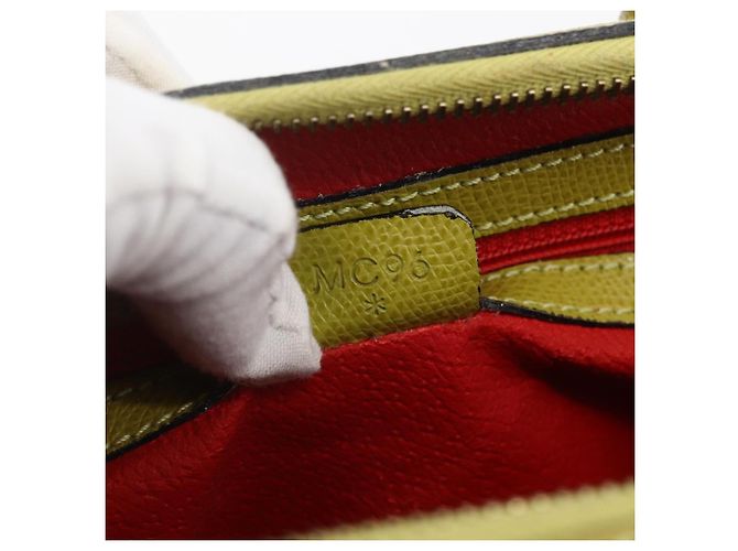 Céline Borsa a mano CELINE in pelle giallo oro Auth 158409 D'oro - vista 12