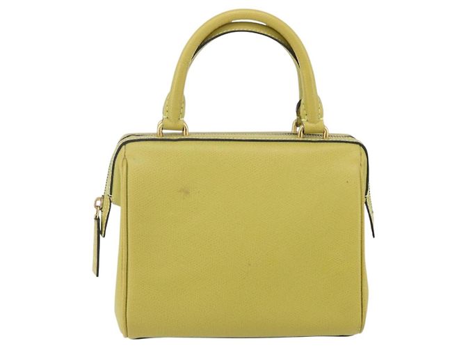 Céline Borsa a mano CELINE in pelle giallo oro Auth 158409 D'oro - vista 13