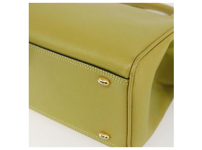 Céline Borsa a mano CELINE in pelle giallo oro Auth 158409 D'oro - vista 15