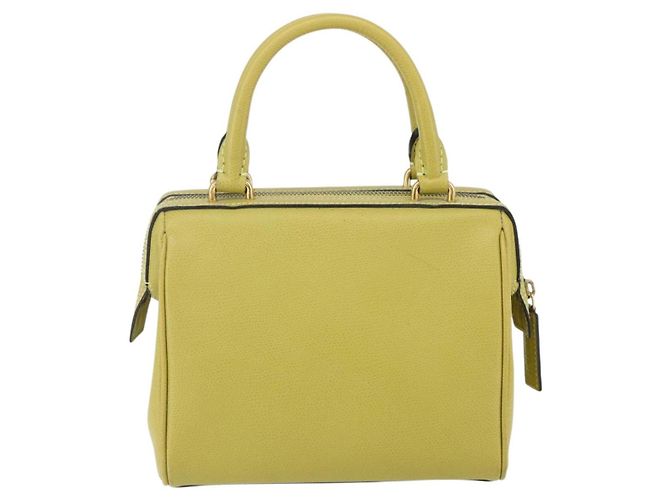 Céline Borsa a mano CELINE in pelle giallo oro Auth 158409 D'oro - vista 2