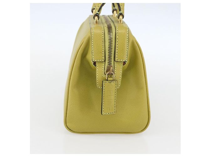Céline Borsa a mano CELINE in pelle giallo oro Auth 158409 D'oro - vista 3