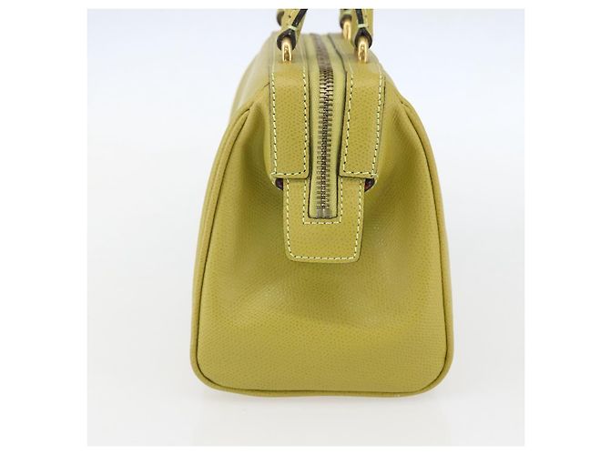 Céline Borsa a mano CELINE in pelle giallo oro Auth 158409 D'oro - vista 4