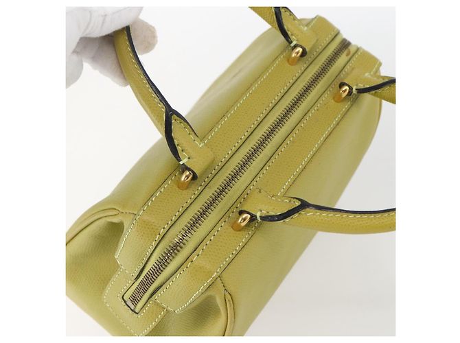 Céline Borsa a mano CELINE in pelle giallo oro Auth 158409 D'oro - vista 6