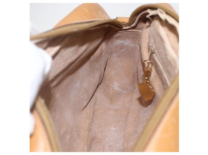 Gucci Borsa a spalla Micro GG Supreme in PVC Beige Oro Auth 158407 D'oro - vista 19