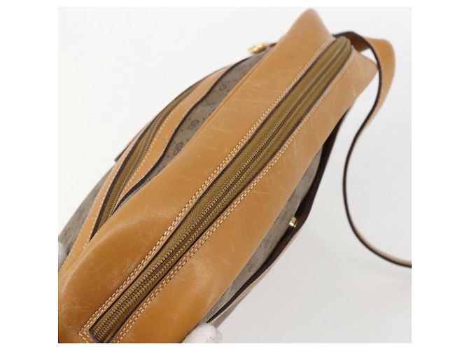 Gucci Borsa a spalla Micro GG Supreme in PVC Beige Oro Auth 158407 D'oro - vista 6