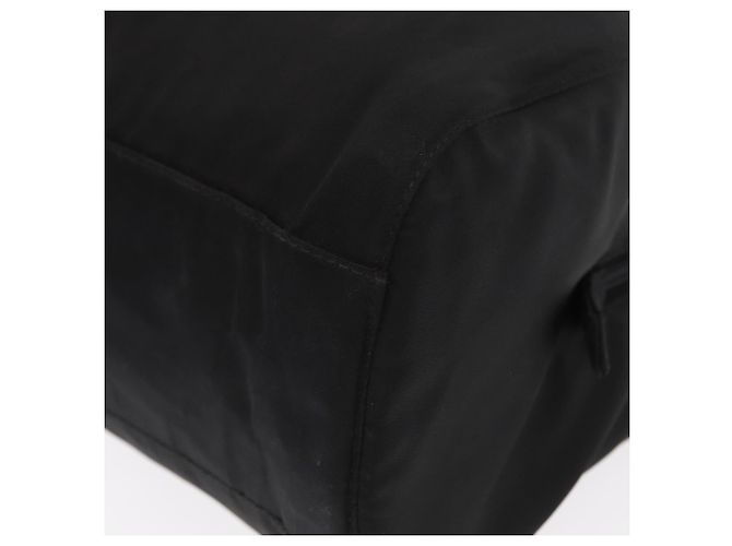PRADA Borsa a mano in nylon nero argento Auth ka1143 - vista 14