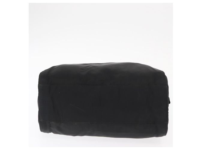 PRADA Borsa a mano in nylon nero argento Auth ka1143 - vista 5