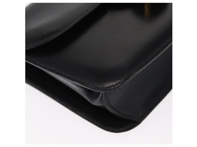 Hermès HERMES Borsa a Spalla Dolly Pelle Nera Oro Auth fm4990 Nero D'oro - vista 10