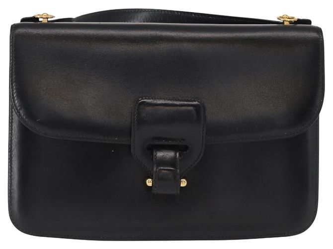 Hermès HERMES Borsa a Spalla Dolly Pelle Nera Oro Auth fm4990 Nero D'oro - vista 2