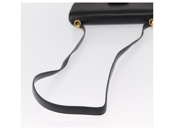 Hermès HERMES Borsa a Spalla Dolly Pelle Nera Oro Auth fm4990 Nero D'oro - vista 7