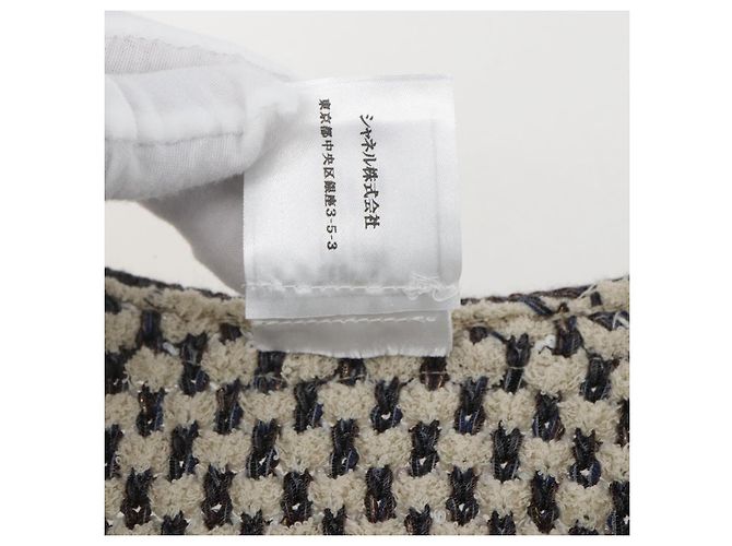 CHANEL Completo Tweed Multicolore Senza Collo CC Auth 159499SAM - vista 13