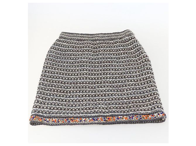 CHANEL Completo Tweed Multicolore Senza Collo CC Auth 159499SAM - vista 15