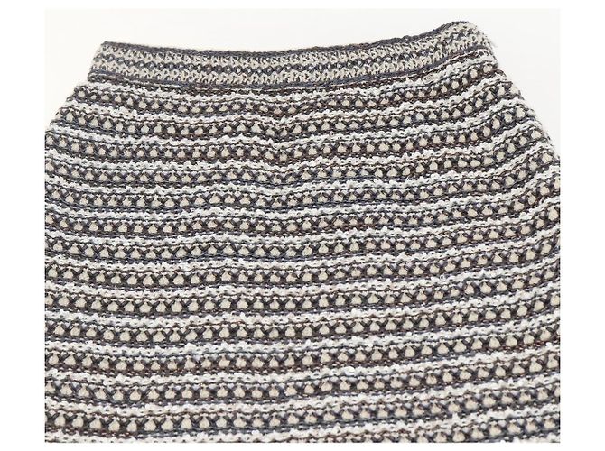 CHANEL Completo Tweed Multicolore Senza Collo CC Auth 159499SAM - vista 16