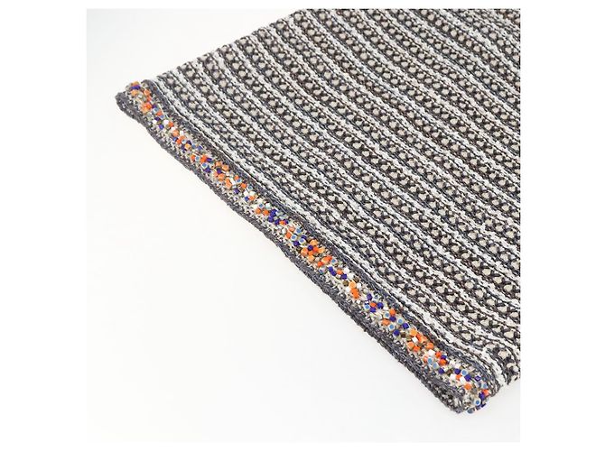CHANEL Completo Tweed Multicolore Senza Collo CC Auth 159499SAM - vista 17