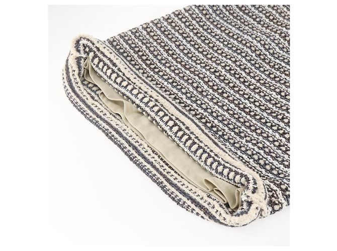 CHANEL Completo Tweed Multicolore Senza Collo CC Auth 159499SAM - vista 18