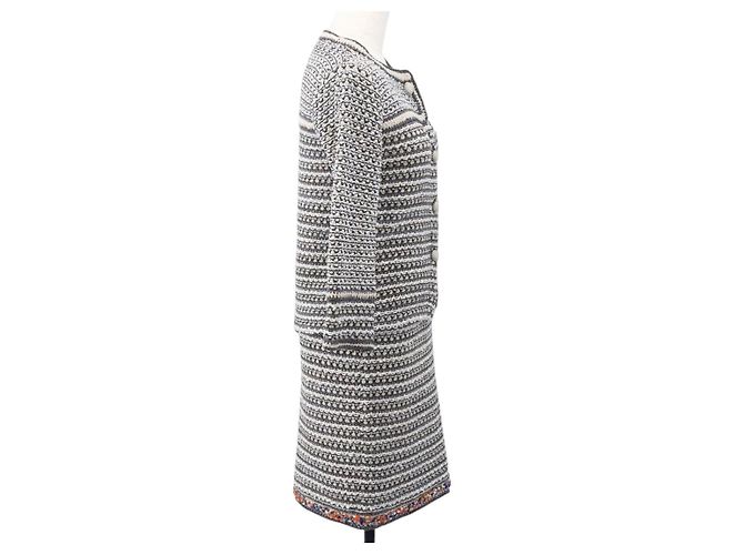 CHANEL Completo Tweed Multicolore Senza Collo CC Auth 159499SAM - vista 3