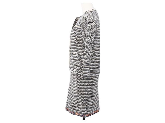 CHANEL Completo Tweed Multicolore Senza Collo CC Auth 159499SAM - vista 4
