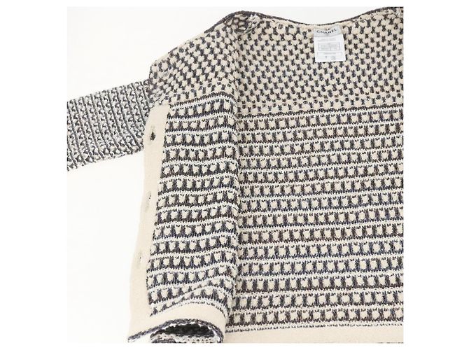 CHANEL Completo Tweed Multicolore Senza Collo CC Auth 159499SAM - vista 7