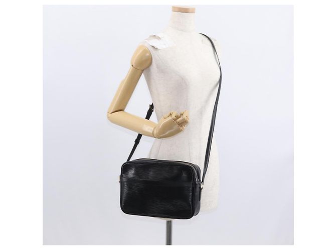 LOUIS VUITTON Borsa a Spalla Epi Trocadero 27 Nera M52312 LV Auth BA9151 Nero - vista 23