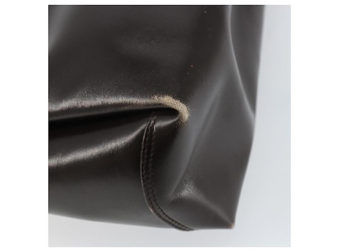 Borsa a mano GUCCI in pelle marrone scuro con oro 000 406 1080 Auth ep12502 D'oro - vista 13