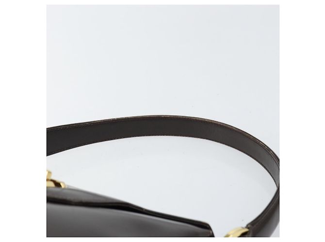 Borsa a mano GUCCI in pelle marrone scuro con oro 000 406 1080 Auth ep12502 D'oro - vista 8