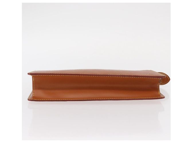 LOUIS VUITTON Pochette Masculina Epi Bolsa Marrom Zipangu Dourado M52528 LV Auth bs32026 - vista 6