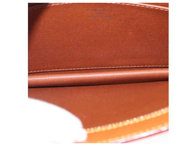 LOUIS VUITTON Pochette Masculina Epi Bolsa Marrom Zipangu Dourado M52528 LV Auth bs32026 - vista 9