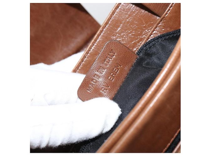 Bulgari Borsa Tote BVLGARI in nylon e pelle arancione dorato Auth bs32037 D'oro - vista 12