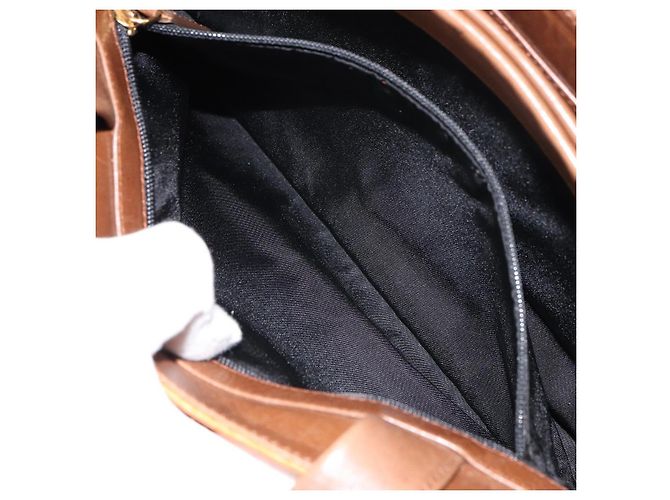 Bulgari Borsa Tote BVLGARI in nylon e pelle arancione dorato Auth bs32037 D'oro - vista 21