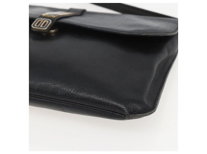 Borsa a Spalla Christian Dior in Pelle Nera e Oro Auth bs31902 Nero D'oro - vista 10