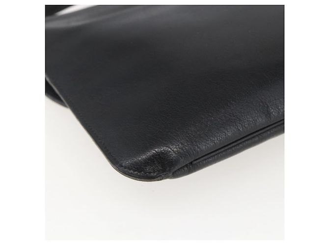 Borsa a Spalla Christian Dior in Pelle Nera e Oro Auth bs31902 Nero D'oro - vista 13