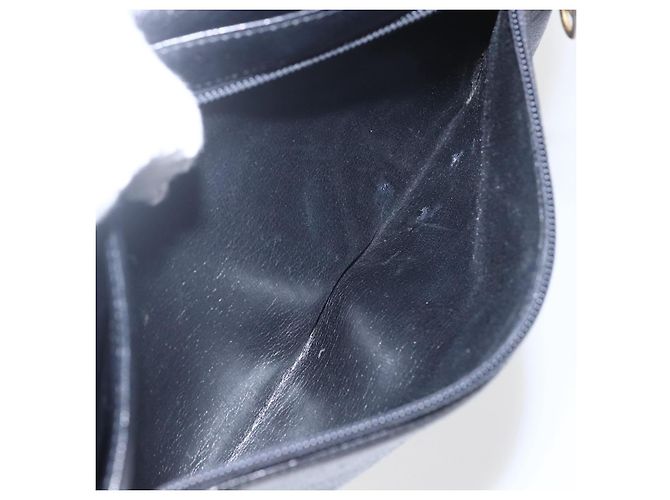Borsa a Spalla Christian Dior in Pelle Nera e Oro Auth bs31902 Nero D'oro - vista 20