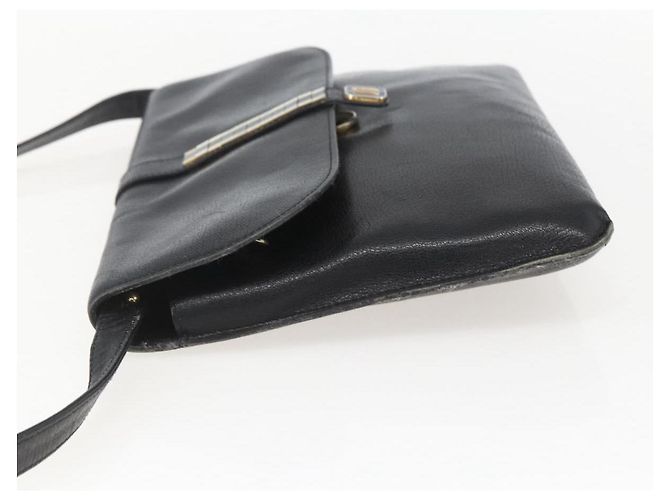 Borsa a Spalla Christian Dior in Pelle Nera e Oro Auth bs31902 Nero D'oro - vista 4