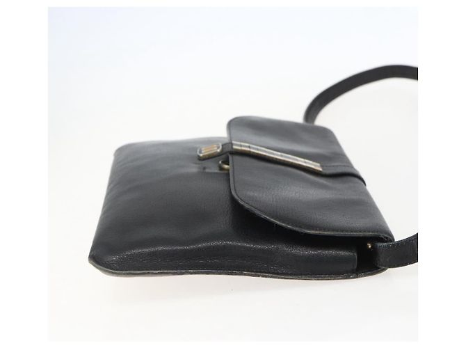 Borsa a Spalla Christian Dior in Pelle Nera e Oro Auth bs31902 Nero D'oro - vista 5