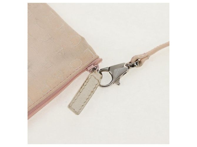 Bulgari Borsa Tote BVLGARI Logo Mania in tela e pelle beige argento Auth 158698 - vista 21