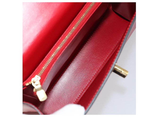 LOUIS VUITTON Borsa a Mano Epi Malesherbes Rossa M52377 LV Auth bs31949 Rosso - vista 10