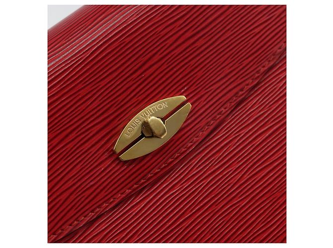 LOUIS VUITTON Borsa a Mano Epi Malesherbes Rossa M52377 LV Auth bs31949 Rosso - vista 18