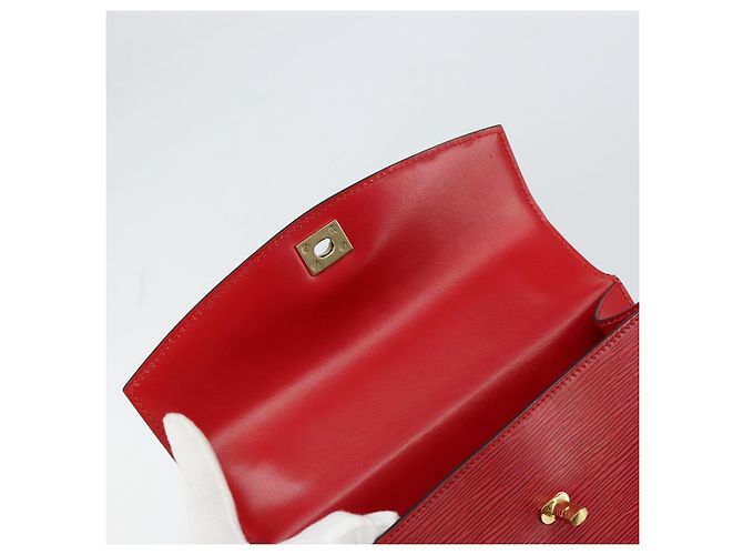 LOUIS VUITTON Borsa a Mano Epi Malesherbes Rossa M52377 LV Auth bs31949 Rosso - vista 19