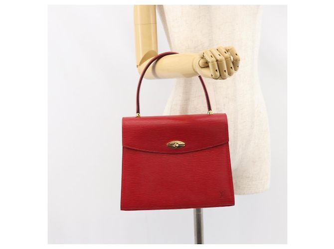 LOUIS VUITTON Borsa a Mano Epi Malesherbes Rossa M52377 LV Auth bs31949 Rosso - vista 24