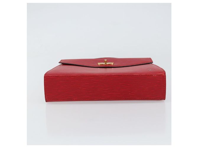 LOUIS VUITTON Borsa a Mano Epi Malesherbes Rossa M52377 LV Auth bs31949 Rosso - vista 5