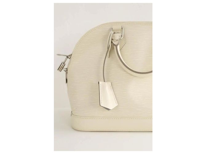 Louis Vuitton Borsa a Mano Alma in Pelle Ecru Crudo - vista 3