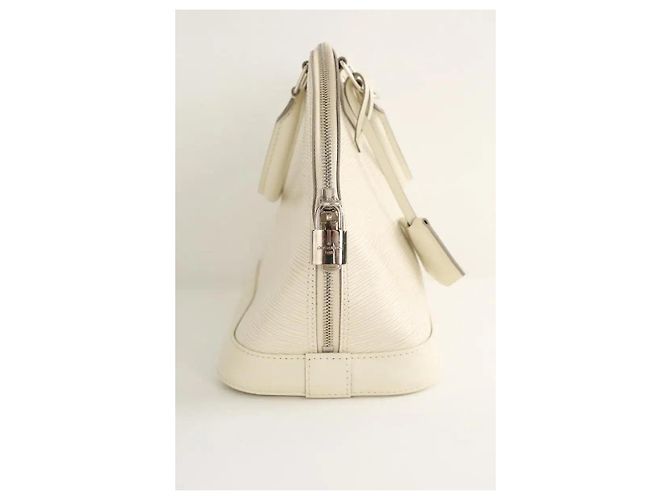 Louis Vuitton Borsa a Mano Alma in Pelle Ecru Crudo - vista 4