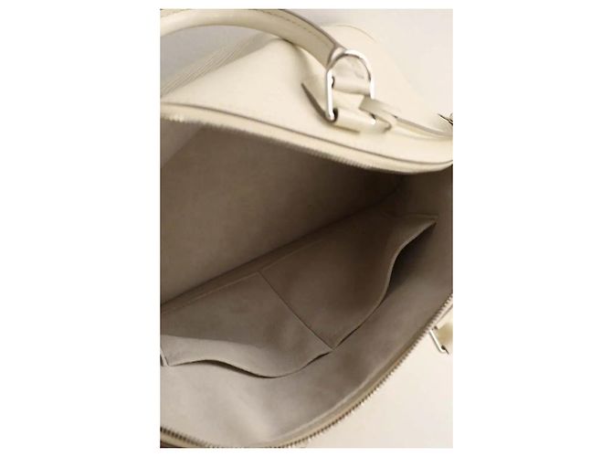 Louis Vuitton Borsa a Mano Alma in Pelle Ecru Crudo - vista 6