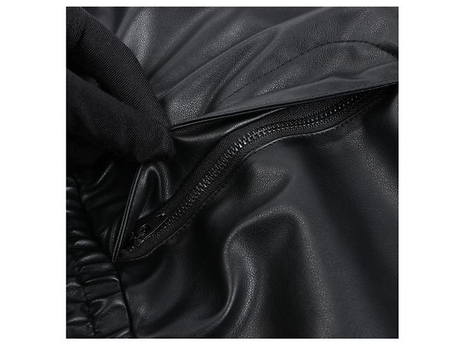 DIESEL Oversized Cargo Coated Fabric Trousers in Black p-MARTY-LTH, Size 48 IT - view 7